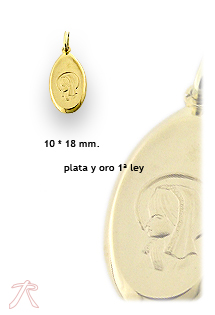 Medalla plata ley y oro 1ª ley 750 mmas. (18 k.) rfcia.045_1112104X-04