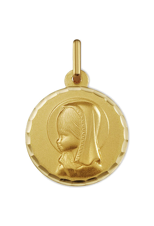 Medalla religiosa oro 18 ktes. Virgen Niña. 045_1603104N