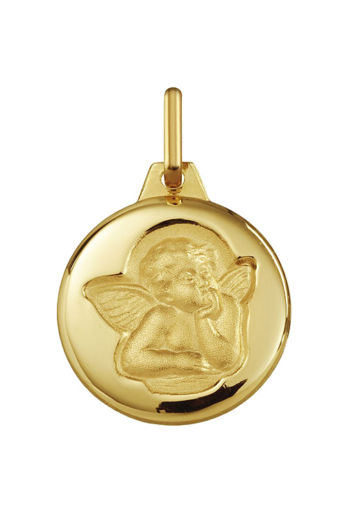 Medalla religiosa oro amarillo 9 ktes. Ángel de la Guarda. 045_9K1030454L-15