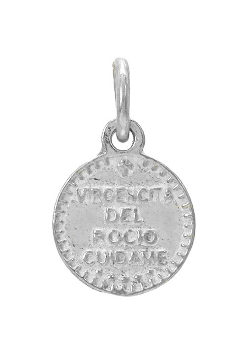 Medalla plata Virgen del Rocio PORFI 240_MP-15E-A medalla de plata virgen del rocio vista posterior virgencita cuidame mucho 240_MP-15E-A_02