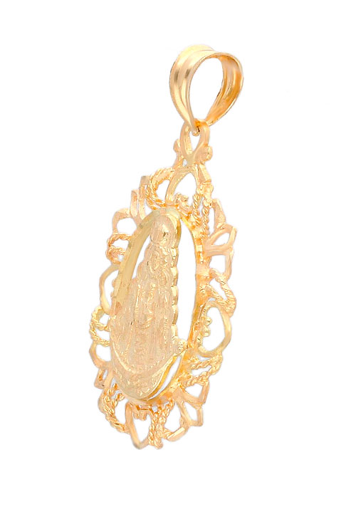 Medalla oro Virgen del Rocío 084_01M349 medalla oro 18k virgen del Rocio toma lateral 084_01M349_01