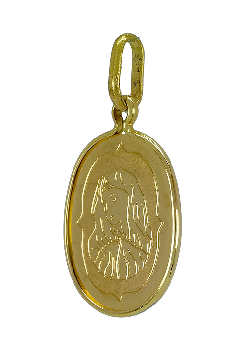 Medalla oro, Virgen Inmaculada · Purisima. 083_MA-387 joyas de oro en madrid e internet
