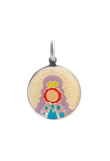 medalla de plata con esmalte coleccion porfi vista principal vista principal