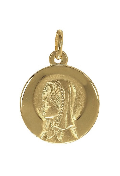 Medalla religiosa oro amarillo 18 ktes. Virgen Niña 045_1072104
