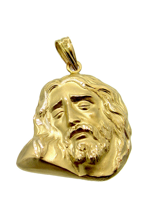 Medalla religiosa oro amarillo Rostro de Cristo 083_M16449