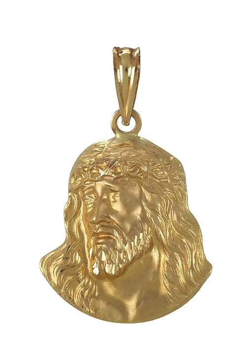 Medalla religiosa oro 18K Santa Faz 084_01M180