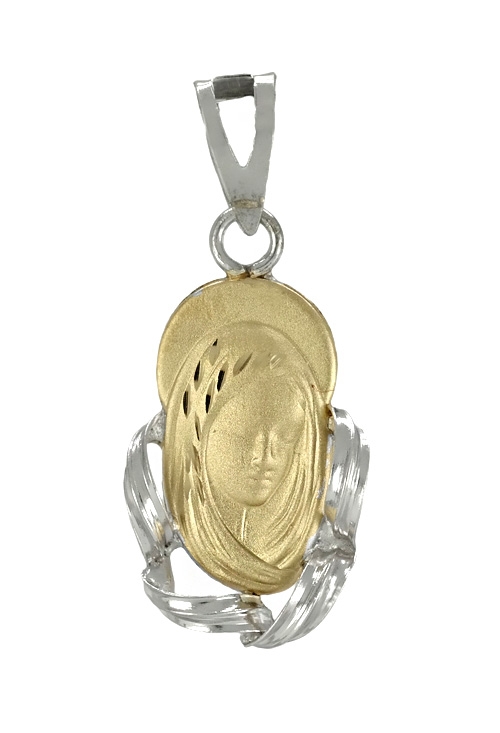 medalla Virgen NIna plata y oro precio barato 042_V6-164-2CHPL