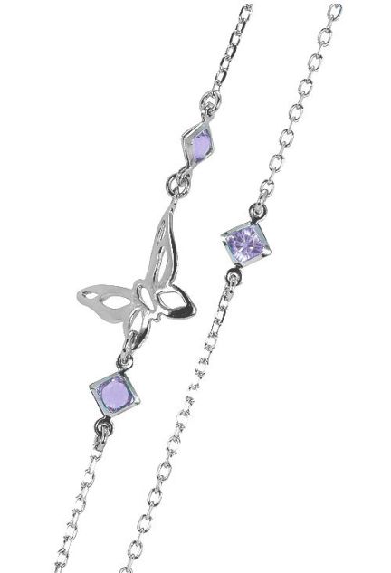 ollar de plata rodinada con cuarzos amatista y motivos mariposas foto detalle 144_EG243-A_01