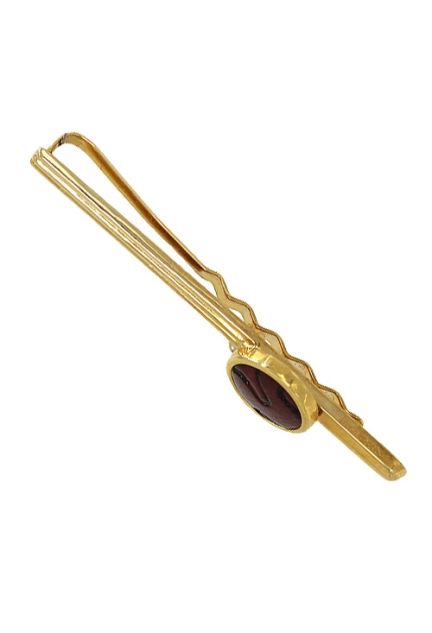 pasador de corbara motivo piel curtida negra foto lateral precio barato joyeria online