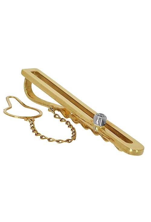 Pasador de corbata oro y circonita146_6090-A