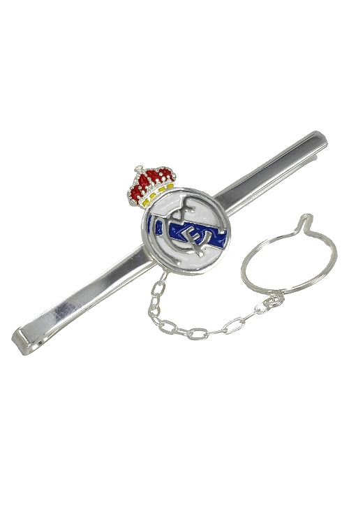 Pisacorbatas de plata Real Madrid 033_PRMPE1 pasador de corbata plata con escudo esmaltado del real madrid foto secundaria 033_RAMPE1_02