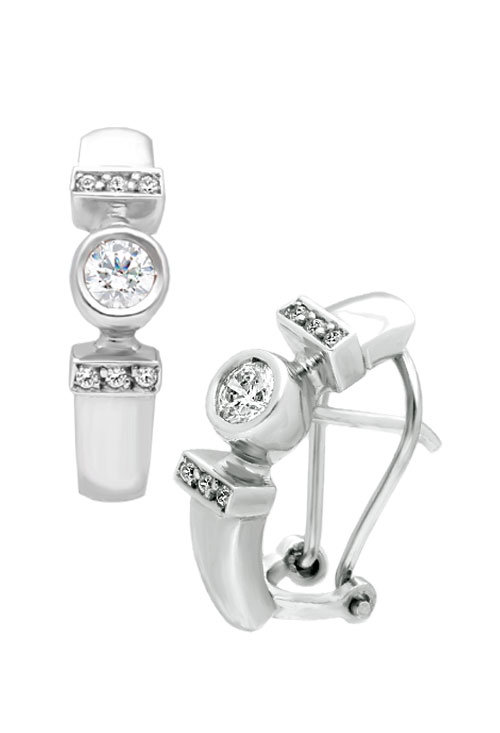 Pendientes oro blanco 18 kilates con circonitas 014_6740-1 penddientes oro blanco 18 kilates con circonitas foto sistemas omega 014_6740-1_01