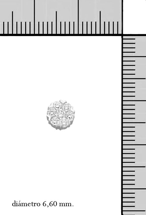 Pendientes oro blanco y diamantes 243_247-00185 pendientes oro blanco con diamantes vista medidas 243_247-00185_01