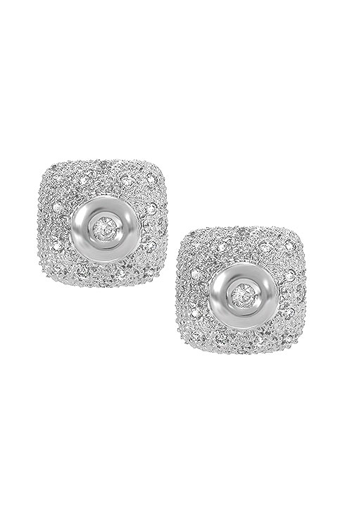 Pendientes oro blanco 18 ktes y diamantes 100_3267 pendientes oro blanco 18 kilates con diamantes forma cuadrada engaste pavé sistemas omega fotografia toma frontal precio especial joyeria online