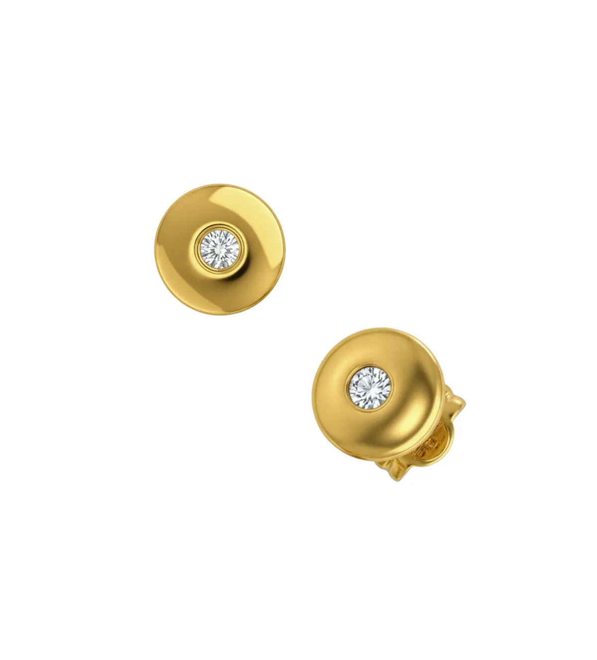 Pendientes de oro 18k 036_T81061 pendientes-de-oro-18k-con-brillante-chatones-036_T81061