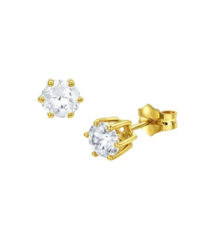 pendientes de oro 18k con circon 036_T81725