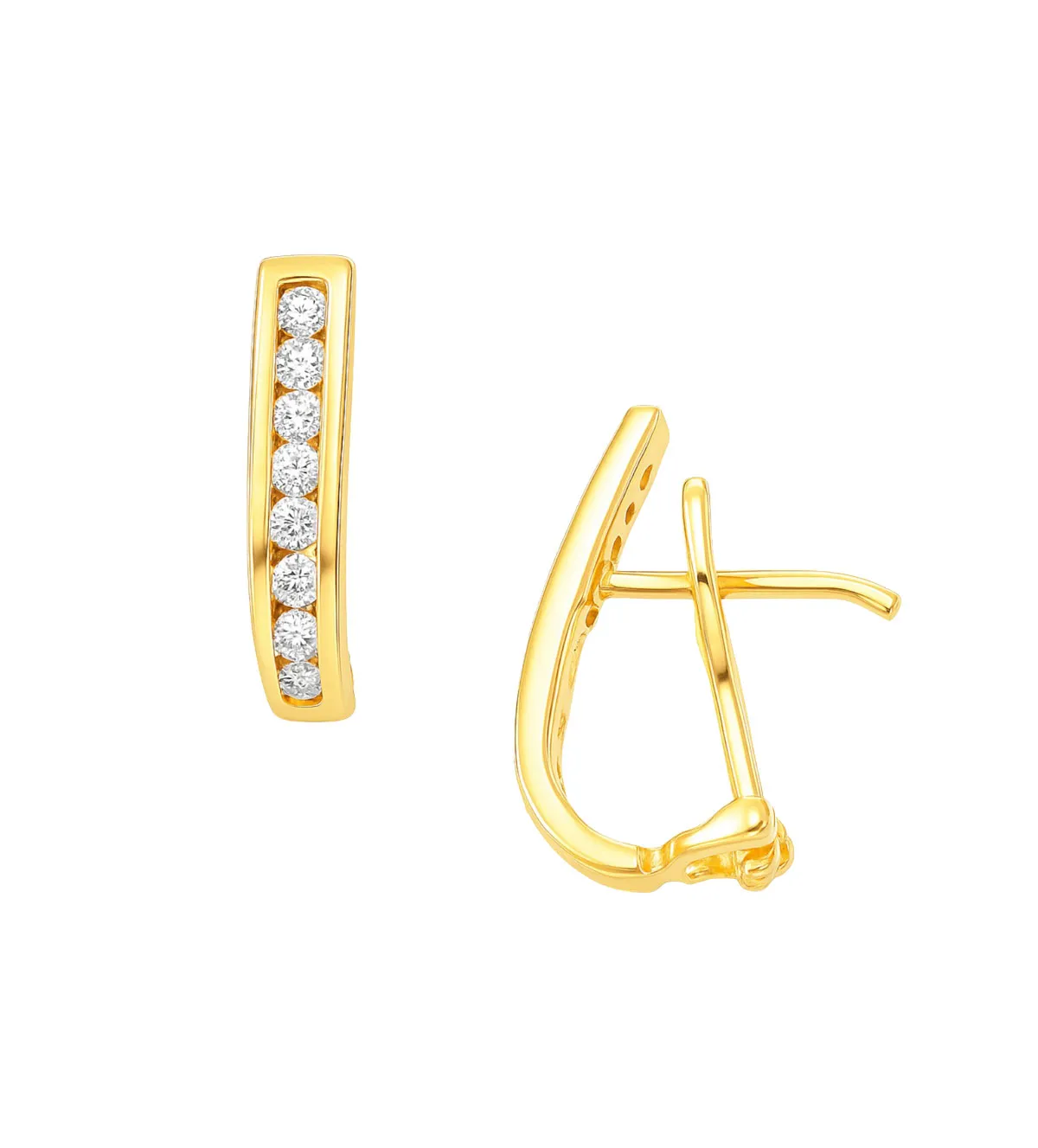 Pendientes de oro 18K y diamantes 139_26650102 pendientes de oro 18k con diamantes 139_26650102_01