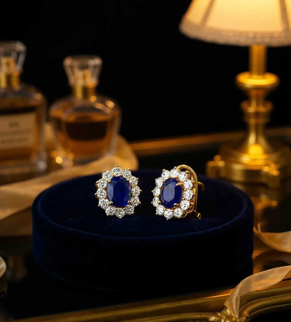 Pendientes de oro 18k zafiro con circones 002_4778-P-ZF pendientes-de-oro-18k-zafiro-y-circones-002_4778-p-zf toma para RRSS