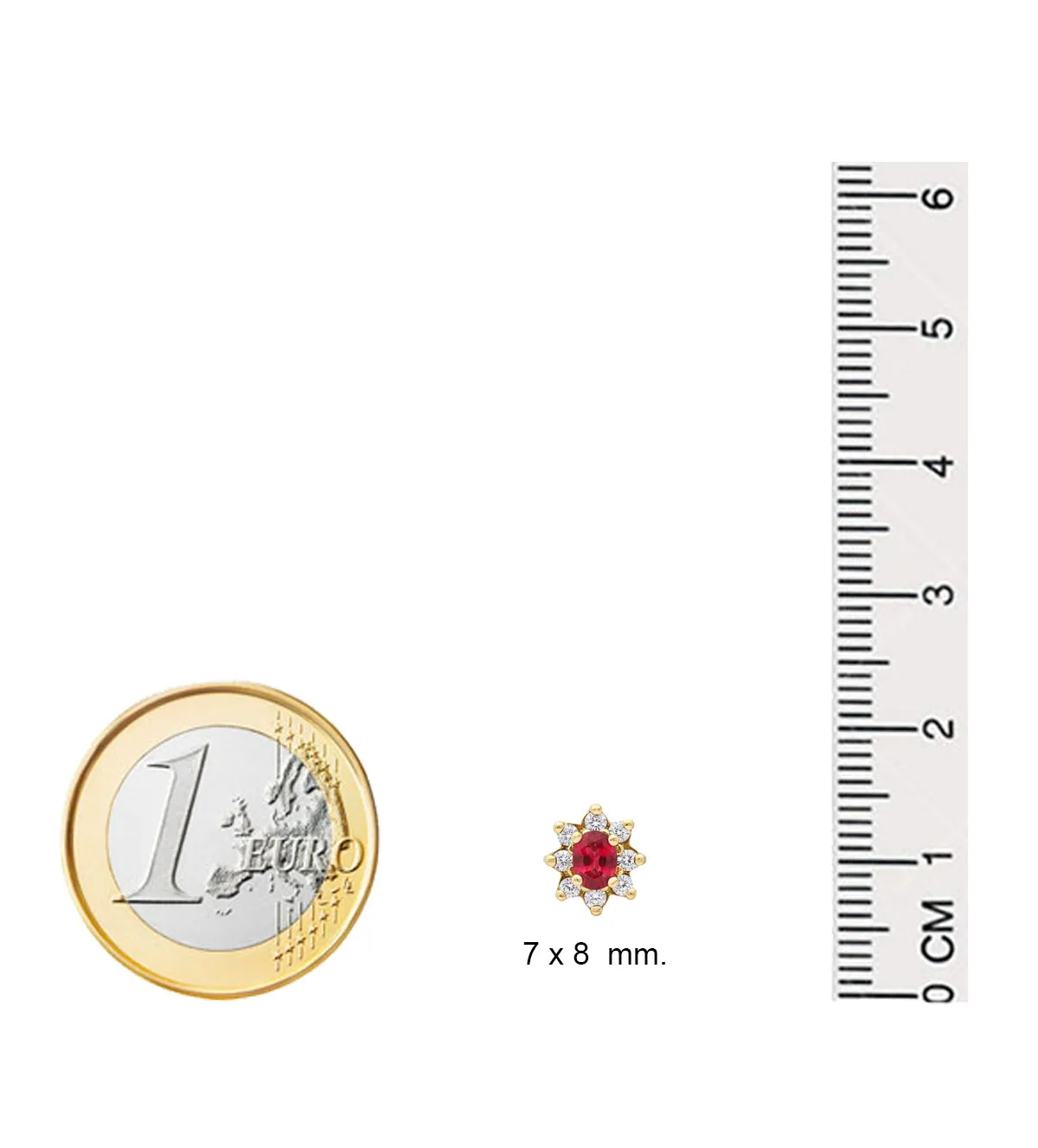 Pendientes de oro 18k con diamantes y rubíes finos 100_L814 pendientes-de-oro-amarillo-18k-con-rubi-y-brillantes-100_L814_M