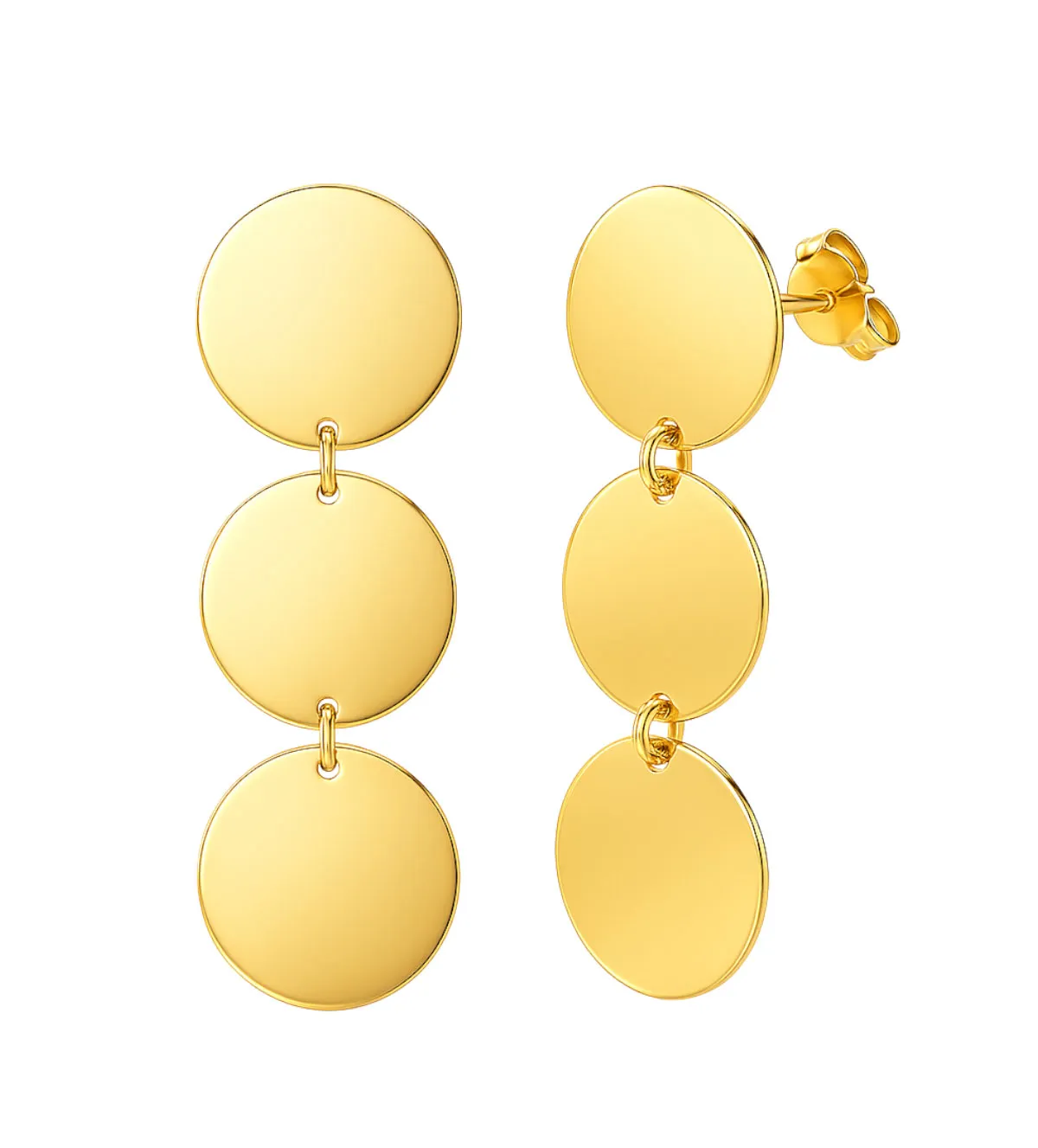 pendientes de oro amarillo q8k largos 3 circulos 057_45392-0000_M