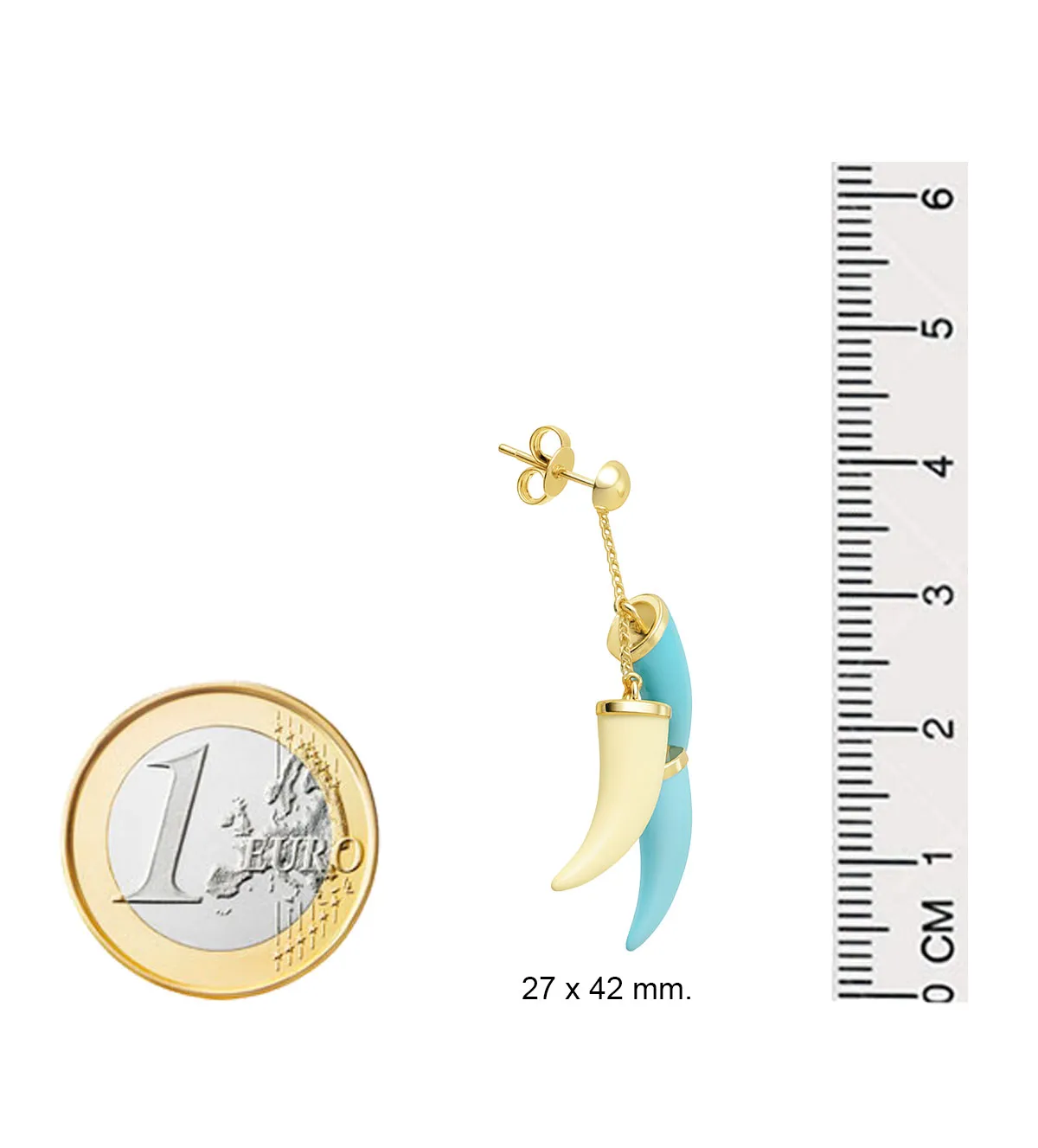 Pendientes de oro 18K colmillos 140_P-2.506 pendientes-de-oro-con-colmillos-azul-turquesa-y-blanco-marfil-140_P-2.506 medidas