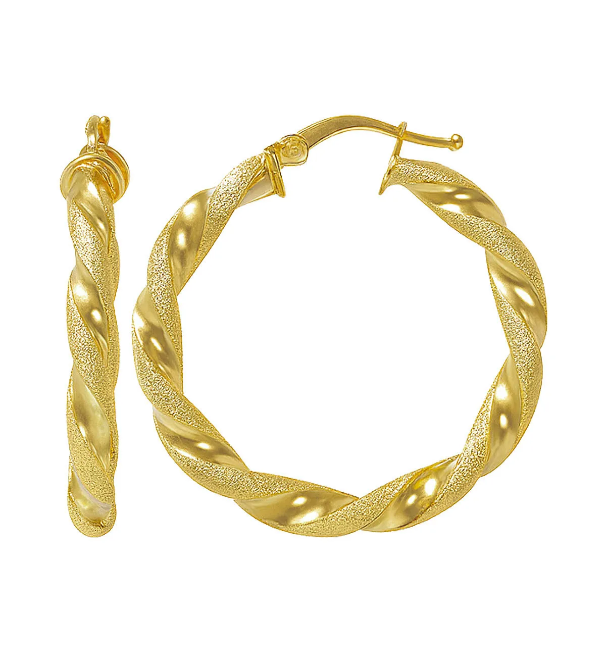 Pendientes de oro 18K 197_2163-D pendientes-de-oro-criolla-rizada-197_2163-d