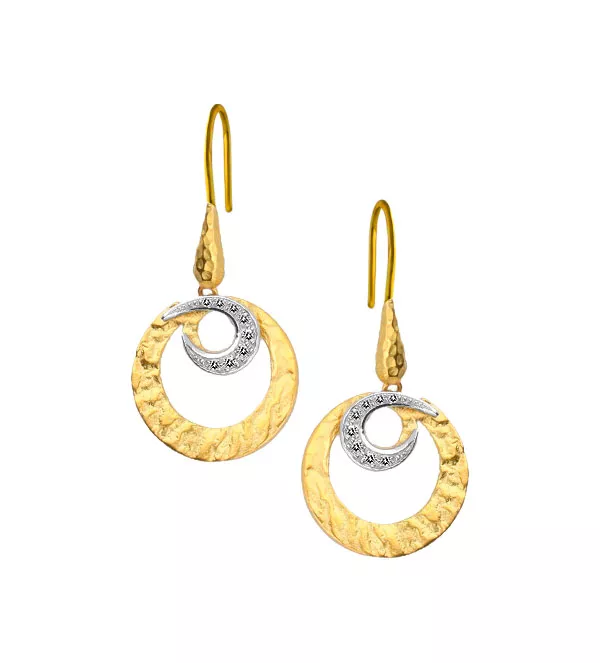 Pendientes de oro "Bravíos" pendientes de oro Bravíos