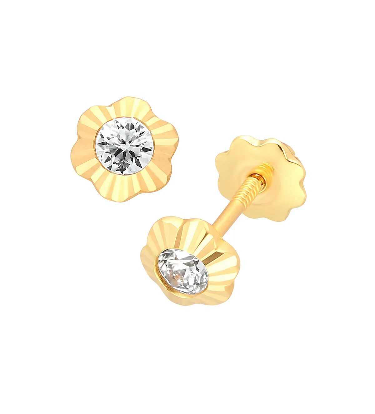 Pendientes de oro amarillo 18k para bebe 234_1549-T pendientes-de-oro-para-bebe-234_1549-T.