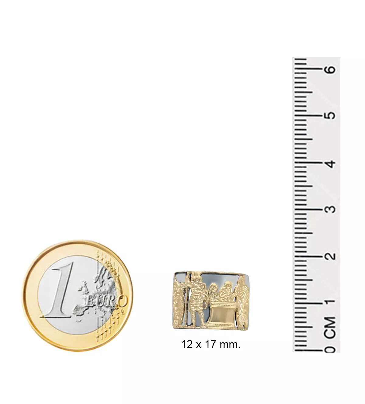 Pendientes de oro y acero OFRENDA Pendientes de oro y acero OFRENDA - Imagen 3