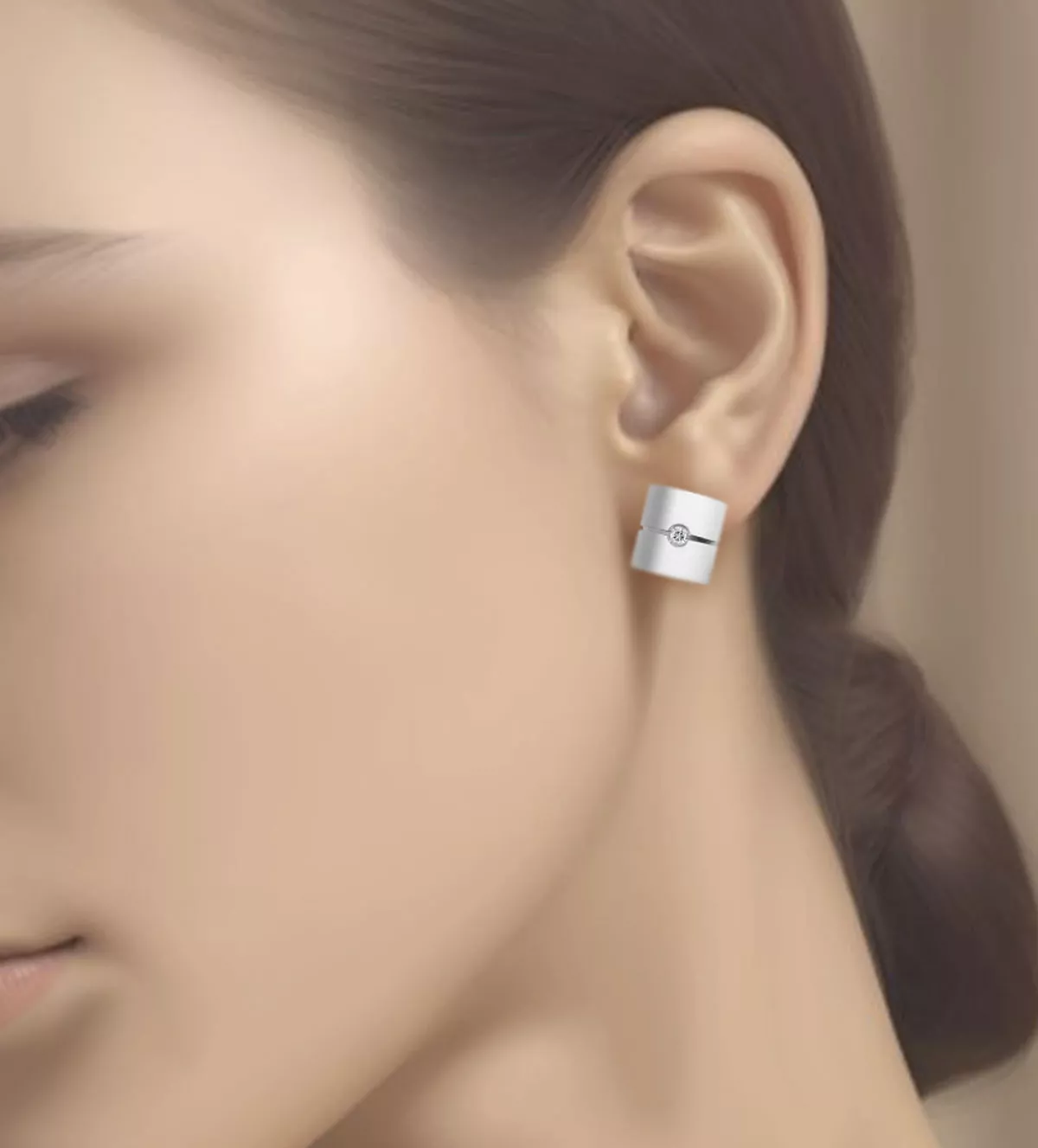 Pendientes de oro y acero con diamante 142_0311-2 pendientes-de-oro-y-acero-con-diamante-unisex-142_0311-2 mujer IA