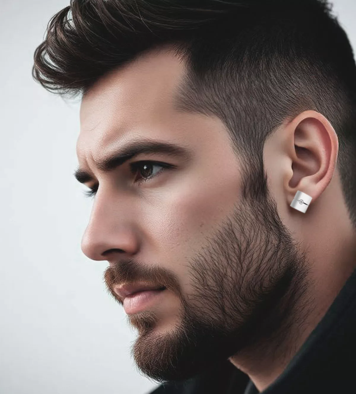 Pendientes de oro y acero con diamante 142_0311-2 pendientes-de-oro-y-acero-con-diamante-unisex-142_0311-2 hombre IA