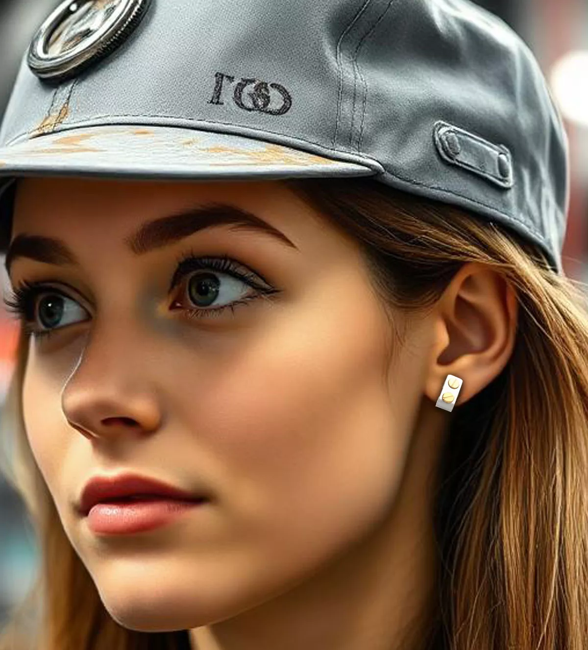 Pendientes de oro y acero MACHINE Pendientes de oro y acero MACHINE - Imagen 2