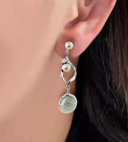 pendientes de plata para novia