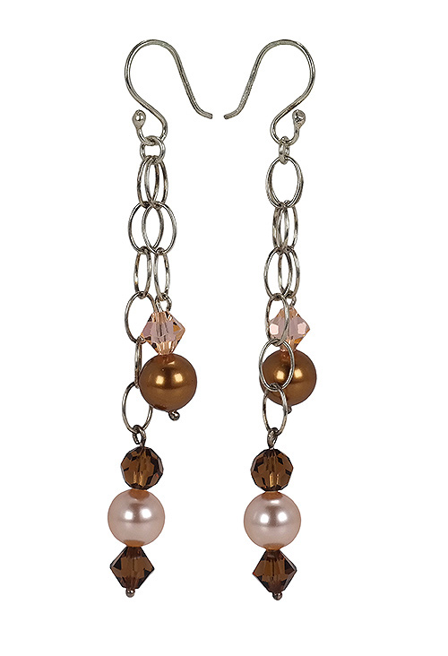 Oportunidad joyería pendientes largos de plata 057_17969-0313 Pendientes largos plata de ley. perlas y cuarzos - foto 1 - rfcia.057_17969-0313