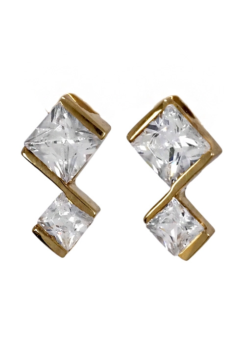 Pendientes oro amarillo con circonitas forma de Rombos 120_425 pendientes oro amarillo con circonitas forma de rombos 120_425 joyas a precios baratos para mujer y niña venta online