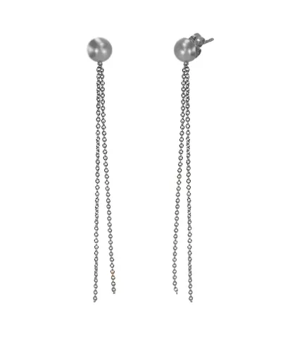 pendientes de oro baile blanco