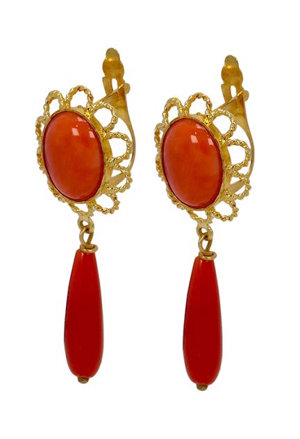 Pendientes oro con corales finos - foto 3 - rfcia.002_4035-P
