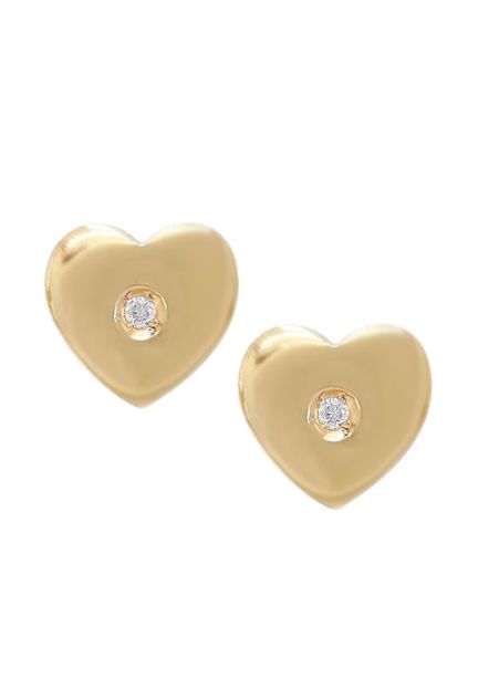 Pendientes oro con diamante, aretes, oro amarillo. 044_2902