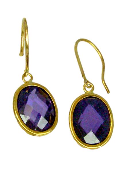 Pendientes oro. largos. con piedras - foto 1 - rfcia.052_1G13593