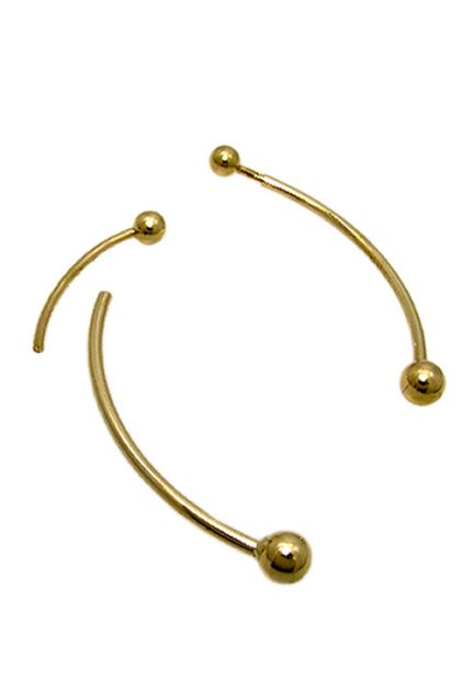 Pendientes oro. largos. sin piedras - foto 1 - rfcia.057_48324-0000