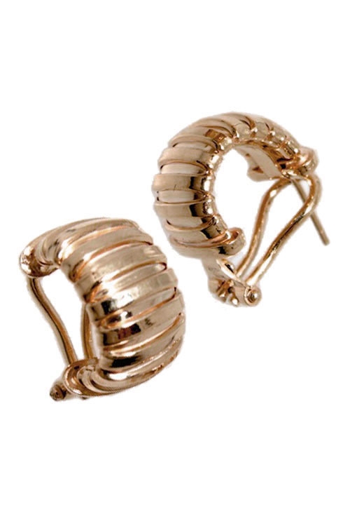 Pendientes plata chapada en rosa 248_0287-R pendientes-plata-ley-aretes-sin-piedras-i-rfcia.248_0287-r