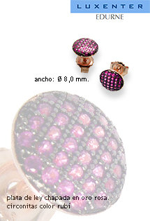 Pendientes plata ley dormilonas con piedras rfcia.218_ET076R06