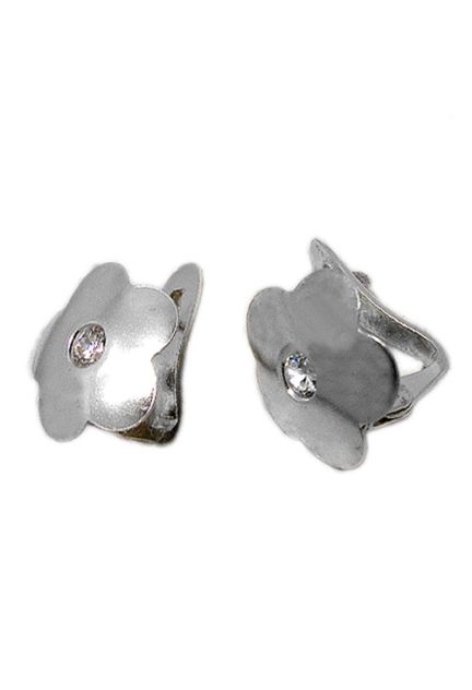 Pendientes plata forma de flor 030_2078PL Pendientes plata ley. aretes - foto 1 - rfcia.030_2078PL