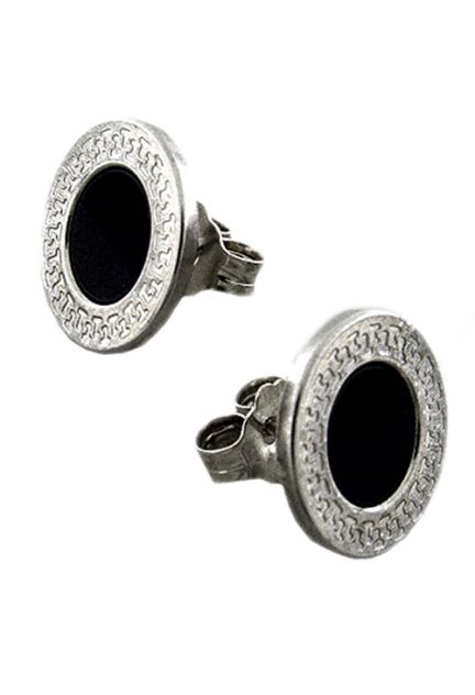 Pendientes plata ley. aretes. piedra color onix - precios baratos - rfcia.030_2124PL