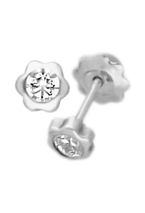 pendientes chaton forma flor oro blanco 18k y circon 234_1025-B_01