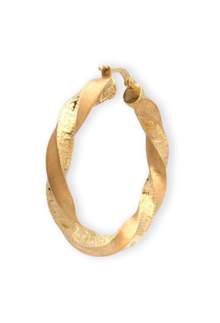 pendientes de aro oro amarillo 18 kilates vista detallada