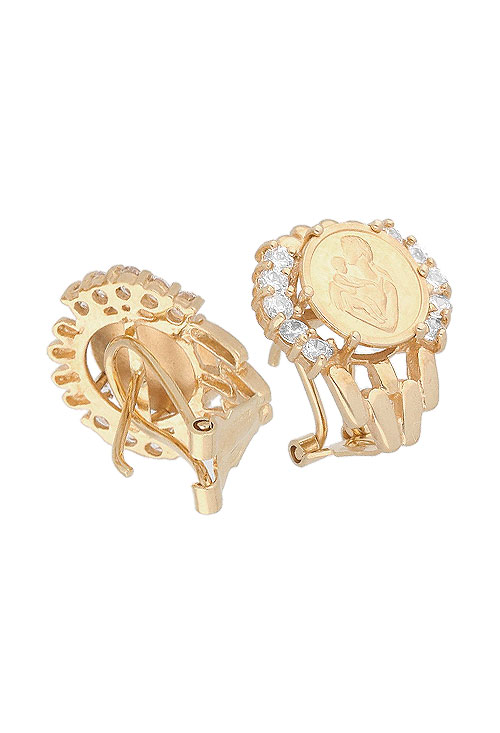 Pendientes de oro con circonitas día de la madre 085_0113146-2 pendientes de oro 18 kilates dia de la madre vista trasera precio barato joyeria online 085_0113146-2_02