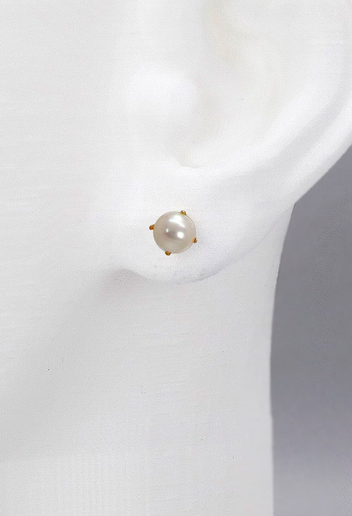 pendientes de oro 18 kilates y perlas cultivadas de 6 mm foto personal precio barato joyeria online026_1195_02