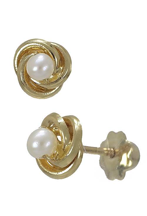 Pendientes oro amarillo 18k y perla cultivada 234_1180 pendientes de oro amarillo 18 kilates y perla cultivada vista lateral precio barato joyeria online 234_1180_01