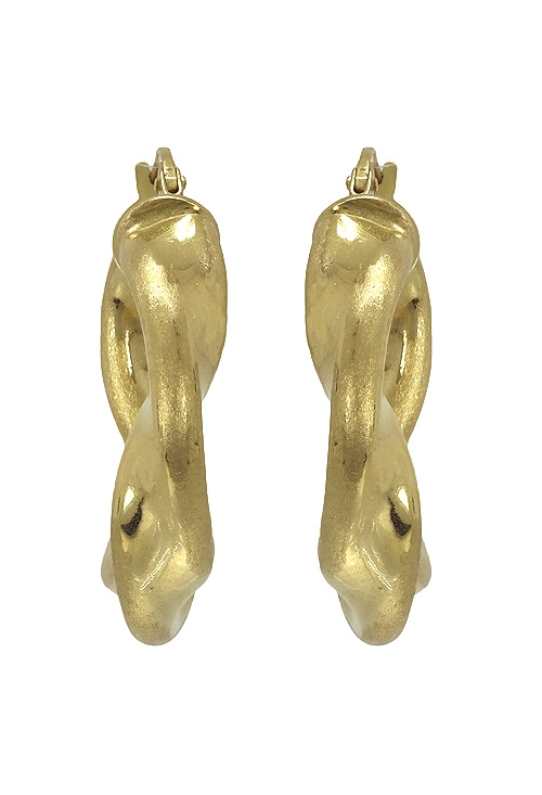 Pendientes de oro amarillo 18 ktes tipo criollas 139_2159-T pendientes de oro amarillo 18 ktes tipo criollas vista frontal 139_2159-T